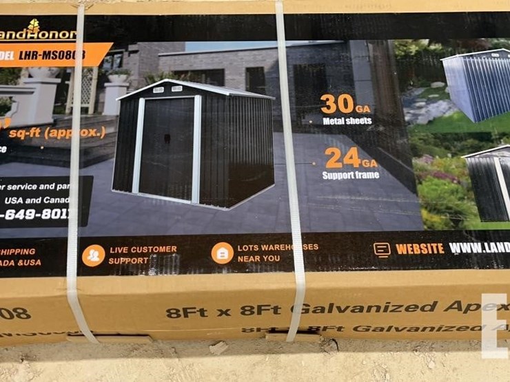 landhonor-8ft-x-8ft-galvanized-metal-shed-image-2