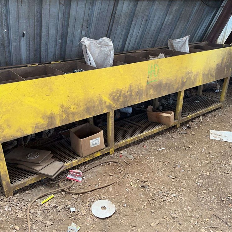 Steel Storage Container & Contents, 10' Long