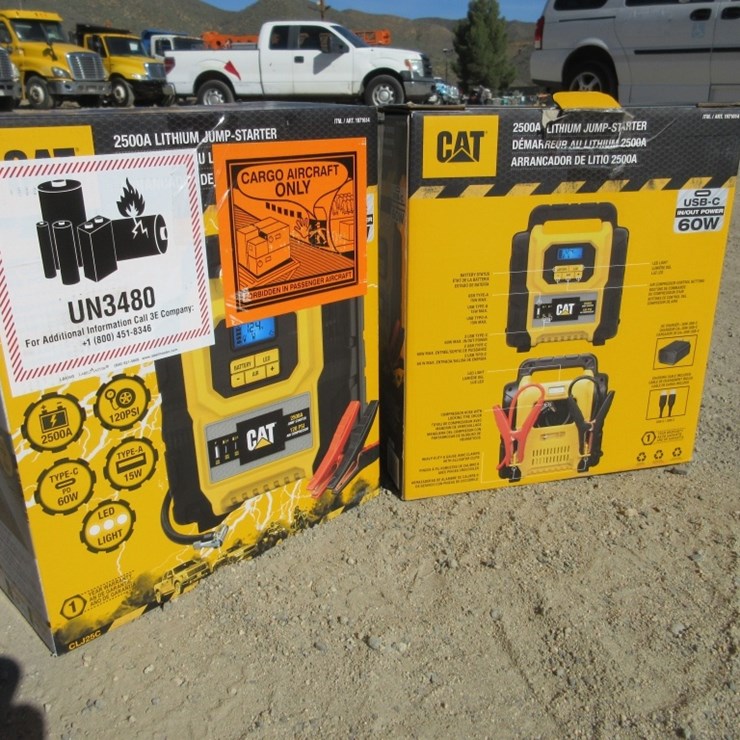 (2) Cat 2500A Lithium Jump Starters