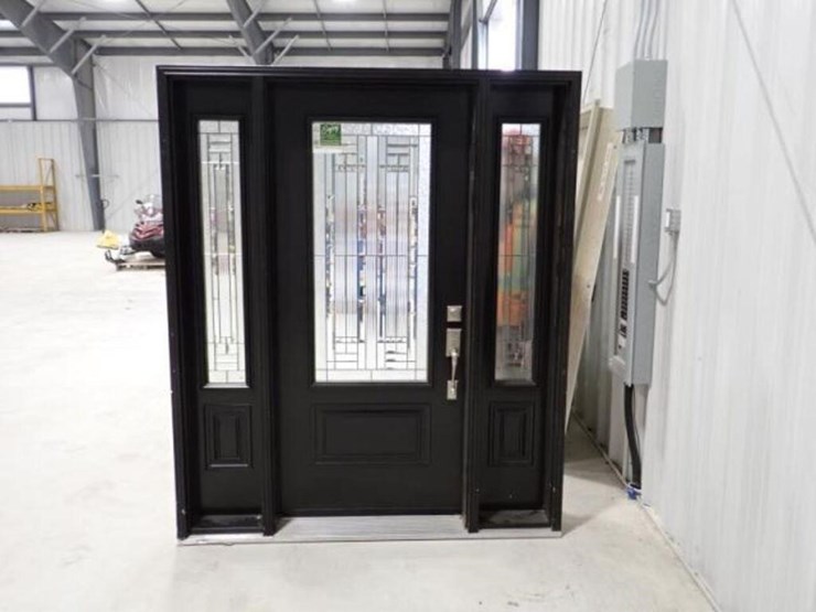 black-front-door-w/side-glass-panes-&-frame-image-7