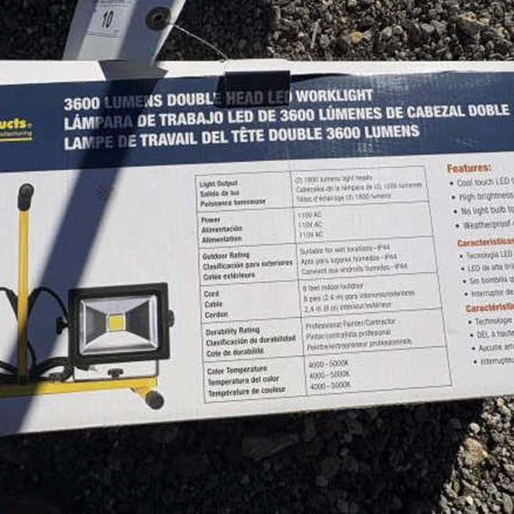 #10 • Bulldog Double LED Work Lights on Stand