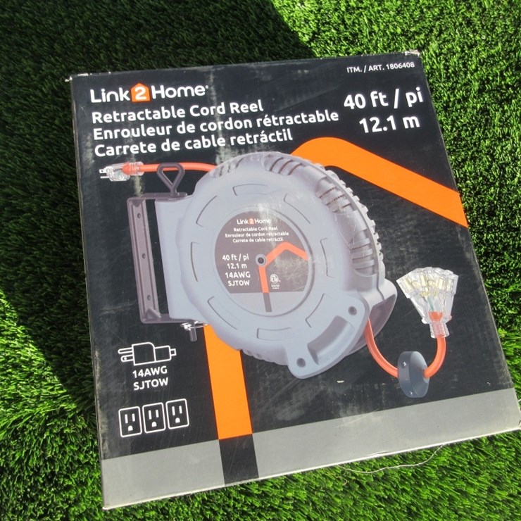 Unused Link 2 Home Electrical Cord & Reel,