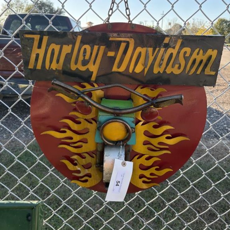 #54 • Metal Art- Harley Davidson Wall Sign