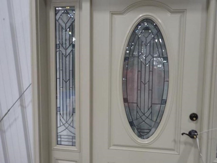 canyon-clay-front-door-w/side-glass-panes-&-frame-image-2