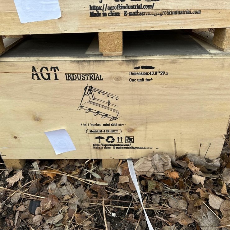 New AGT Co Mini Stand-On Skidloader 4 in 1 Bucket Model M-4 BCT