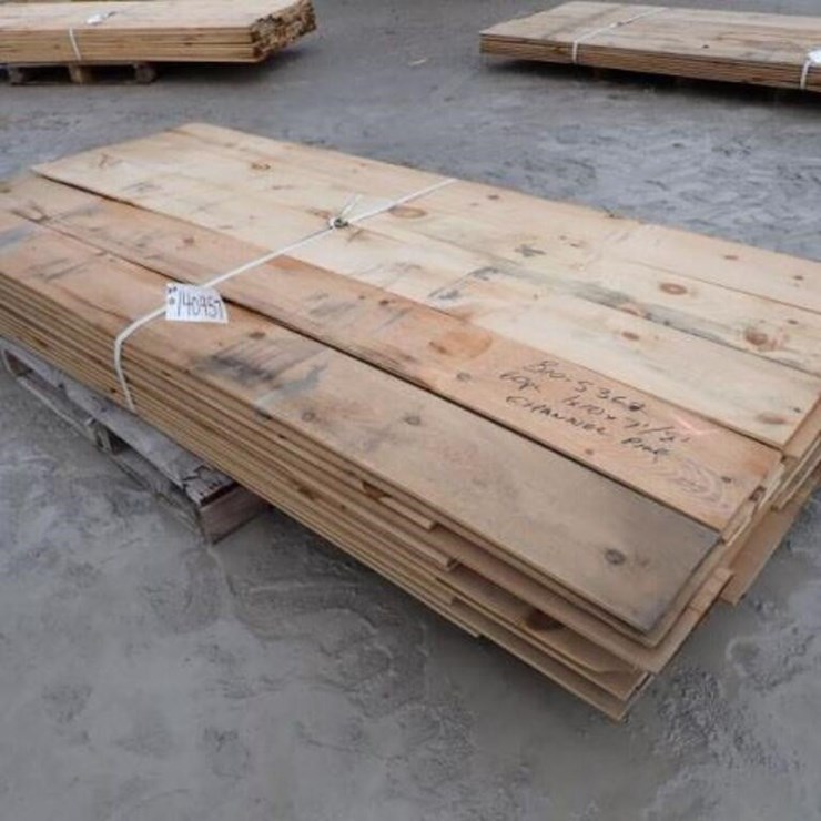 Qty Of (60) 1 In. x 10 In. x 7-8 Ft Pine Channel B