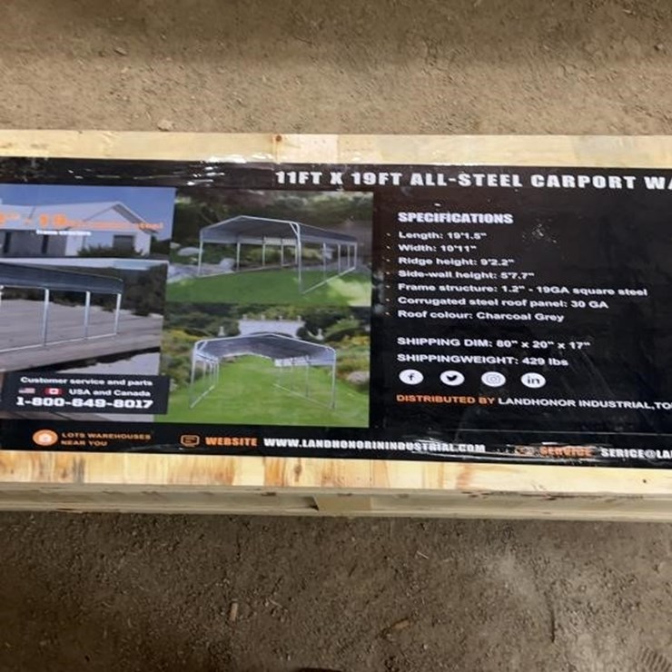 LANDHONOR 11FT X 19FT STEEL CARPORT