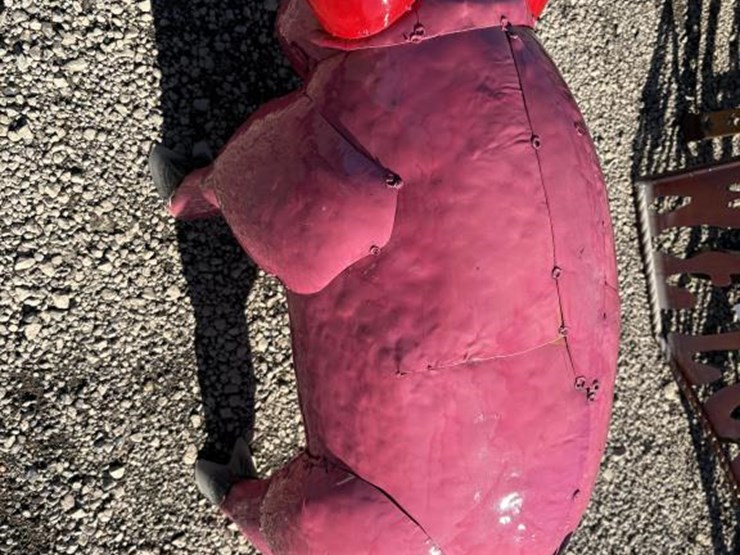 #62-•-metal-art--large-standing-pig-image-2