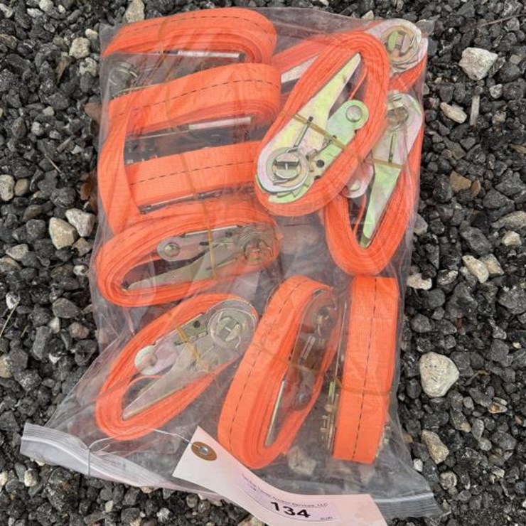 #134 • (10) IRTS 1.5" Tie Down Ratchet Straps