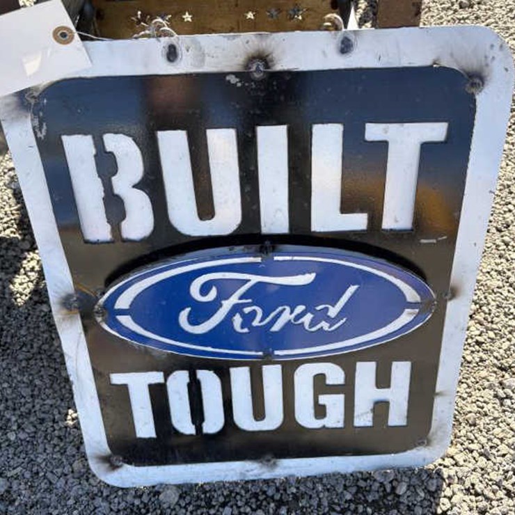 #63 • Metal Art- Built Ford Tough Sign