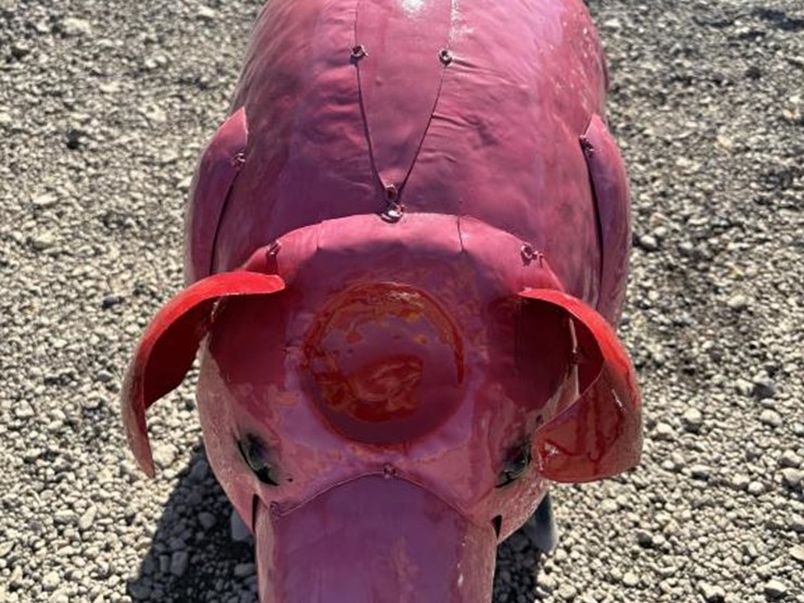 #62-•-metal-art--large-standing-pig-image-1