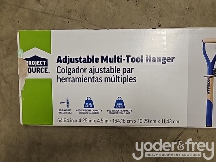 wheel-barrow,-machete-(2-of),-3lb-brass-hammer,-seep-hose,-adjustable-multi-tool-hanger,-black-&-decker-40v-weed-wacker,-trexeen-hedger-image-8
