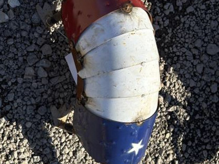 #60-•-metal-art--red,-white-&-blue-armadillo--medium-image-1