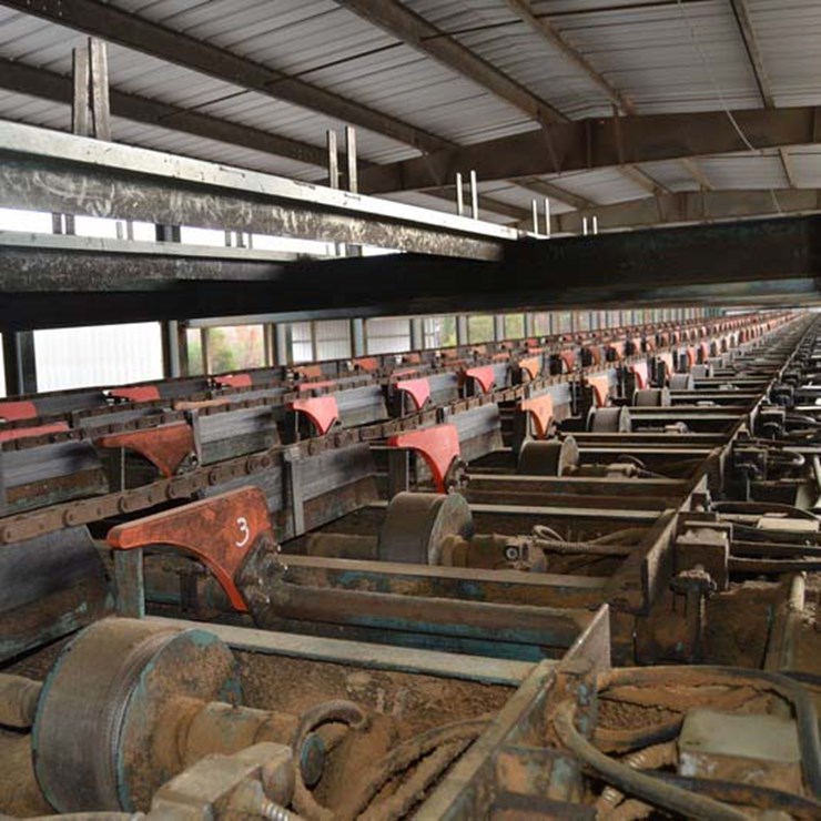 CSMI 60 BAY SLING SORTER W/ DRIVES & CONTROLS W/ CATWALK & STEPS