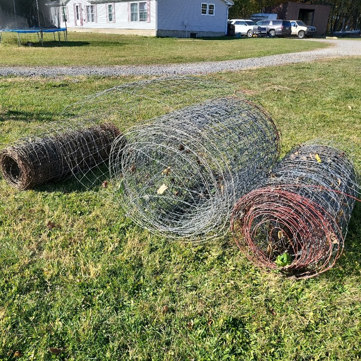 (3) Rolls 48" Tall Livestock Fence
