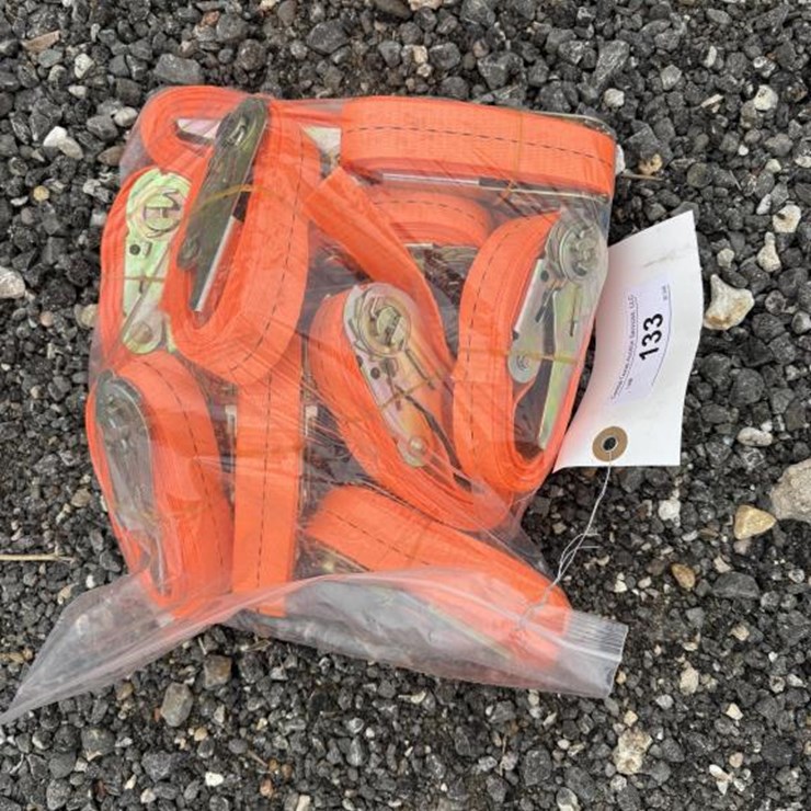 #133 • (10) IRTS 1.5" Tie Down Ratchet Straps