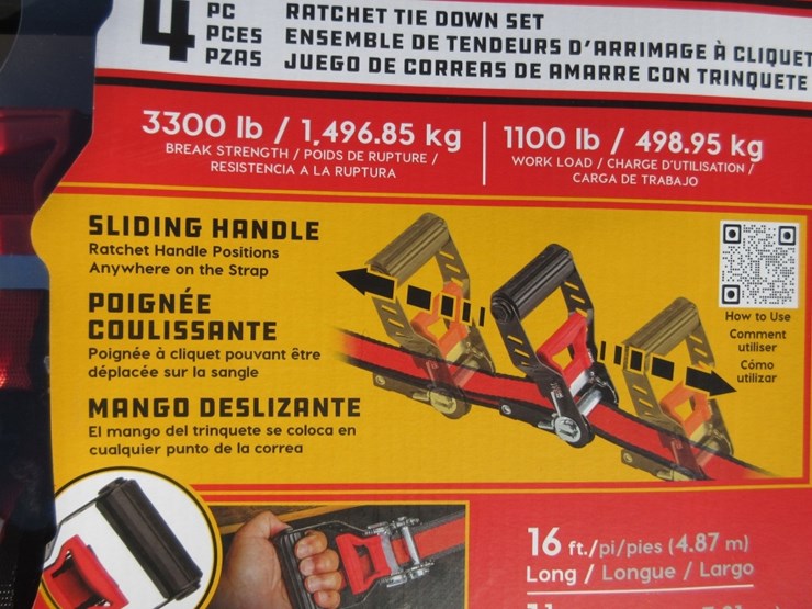 (4)-new-unused-power-built-ratchet-straps-image-3