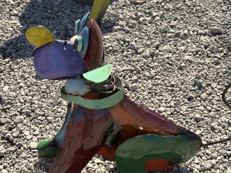 #59-•-metal-art--sitting-dog-image-2