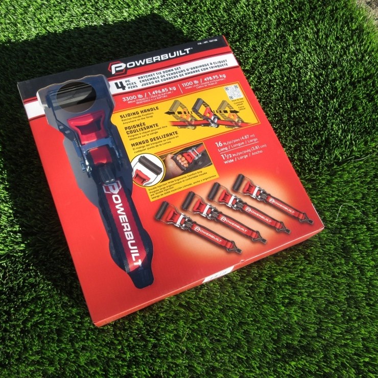 (4) New Unused Power Built Ratchet Straps