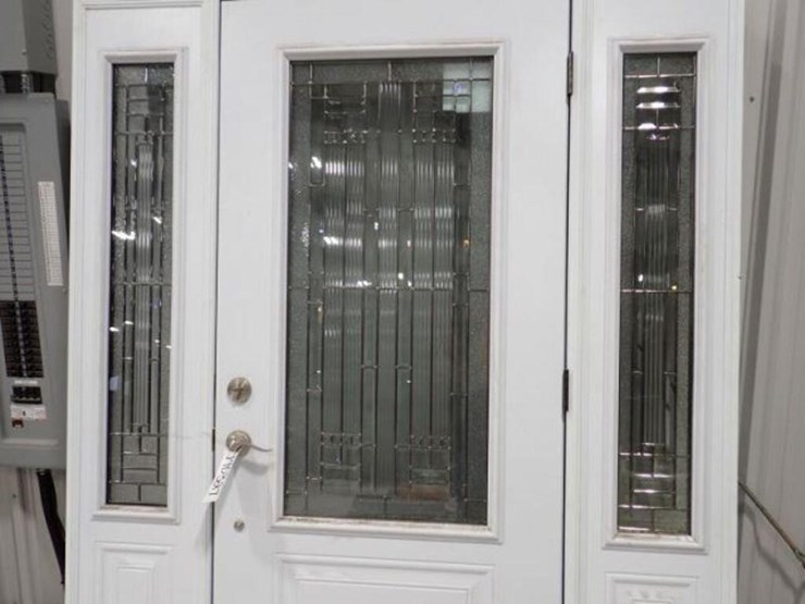 black-front-door-w/side-glass-panes-&-frame-image-2