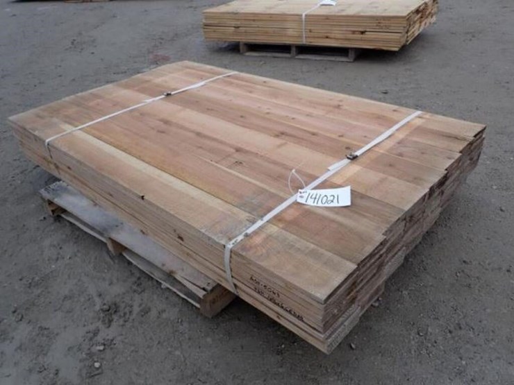 qty-of-(96)-1-in.-x-6-in.-x-6-ft-cedar-lumber-a511-image-1