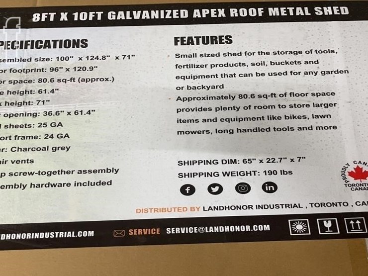 landhonor-8ft-x-10ft-galvanized-metal-shed-image-4