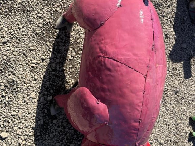 #62-•-metal-art--large-standing-pig-image-3