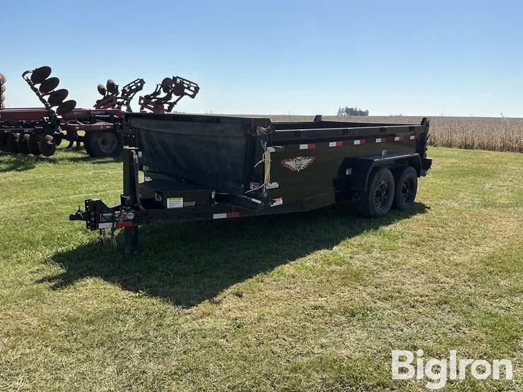 2021-h&h-h8314dbw-b-140-14’-t/a-dump-trailer-image-1