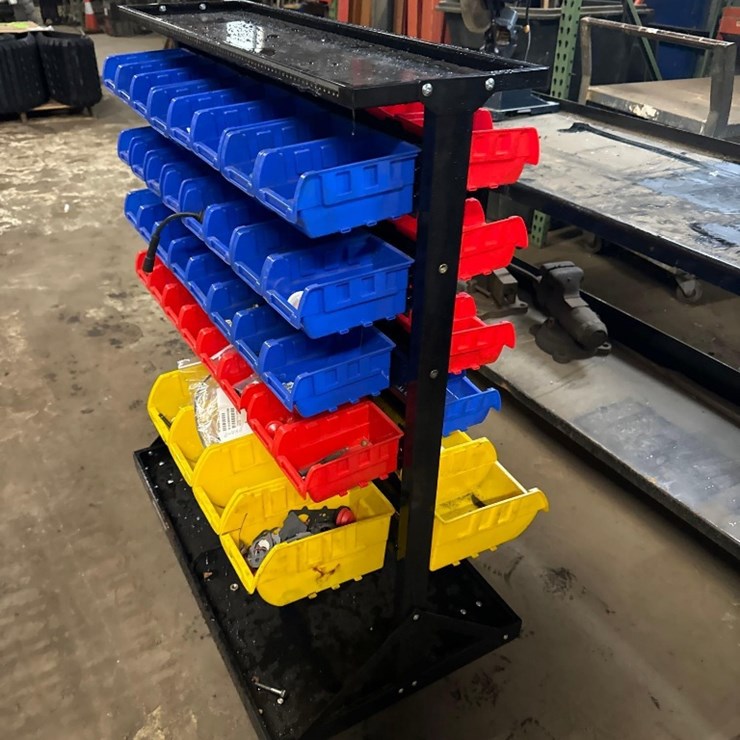 Rolling Parts Sorter w/ Bins
