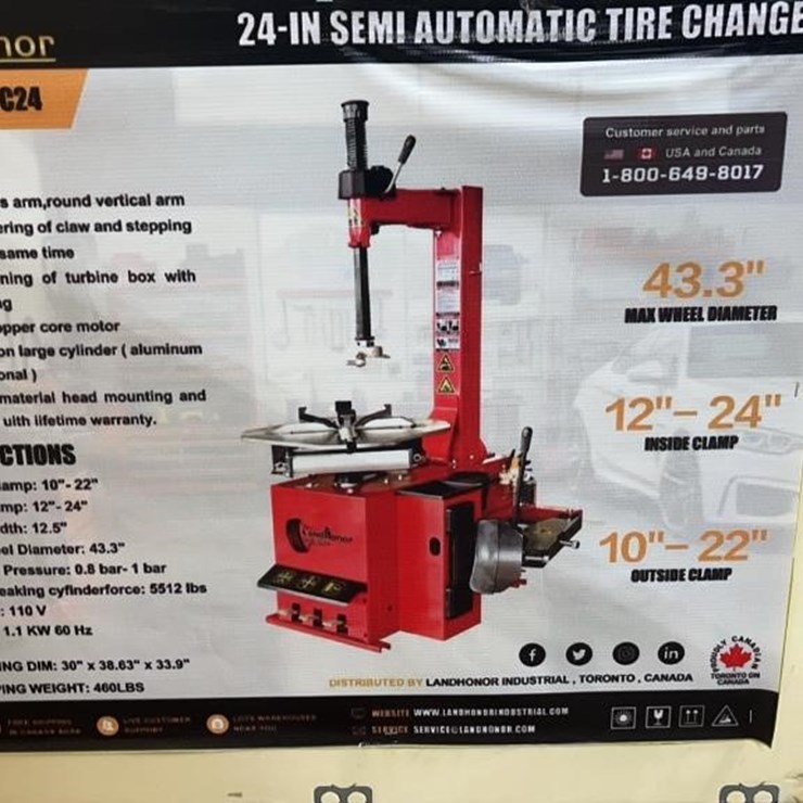 LANDHONOR 24IN SEMI AUTO TIRE CHANGER