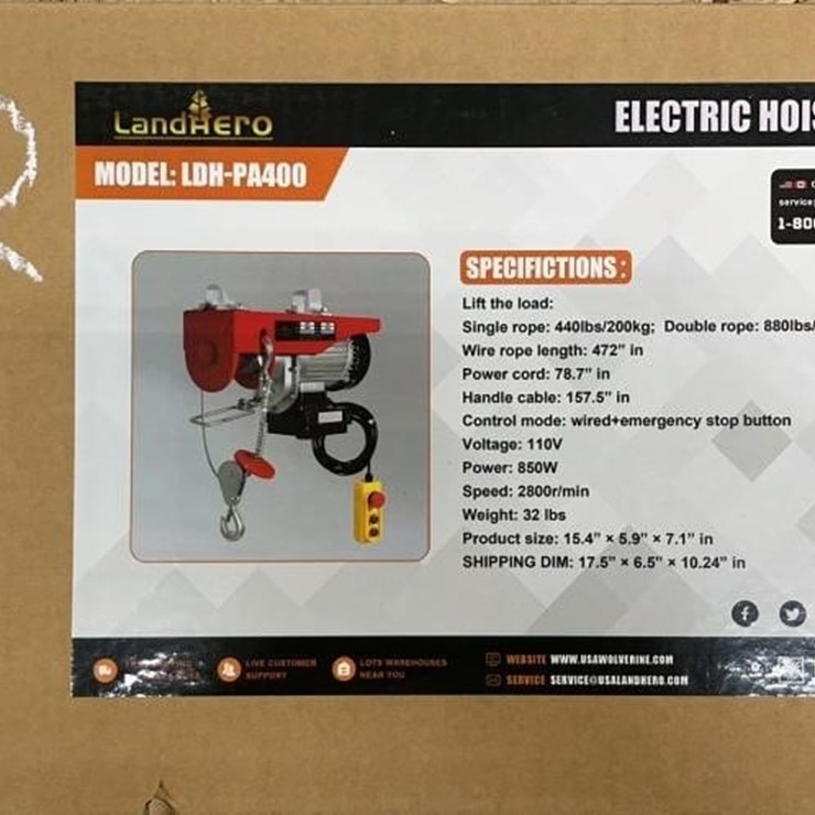 LANDHERO 440LB ELECTRIC HOIST