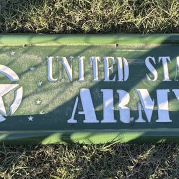 #53 • Metal Art- United States Army Sign