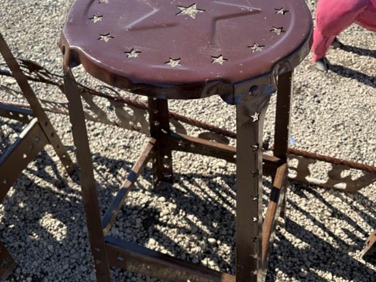 #65-•-metal-art--(4)-metal-barn-stools-image-1