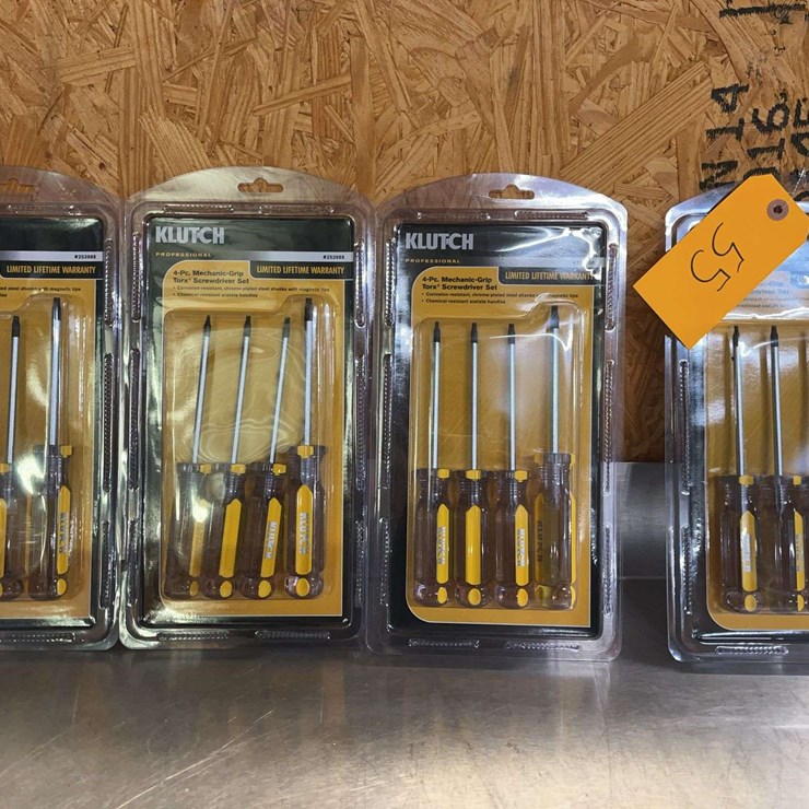 (4) New Professional 4 Piece Torx Screwdriver Set