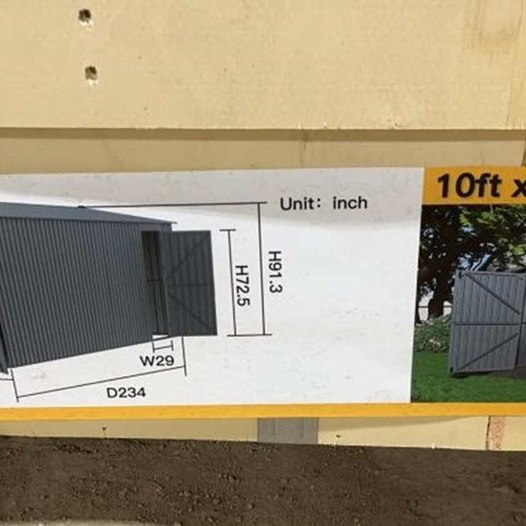 10FT X 20FT METAL SHED
