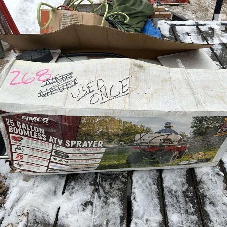 25 GALLON BOOMLESS ATV SPRAYER & EXTENSION CORDS