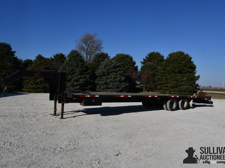 1996-j-rod-100-35tdg-35'-t/a-gooseneck-flatbed-trailer-image-1