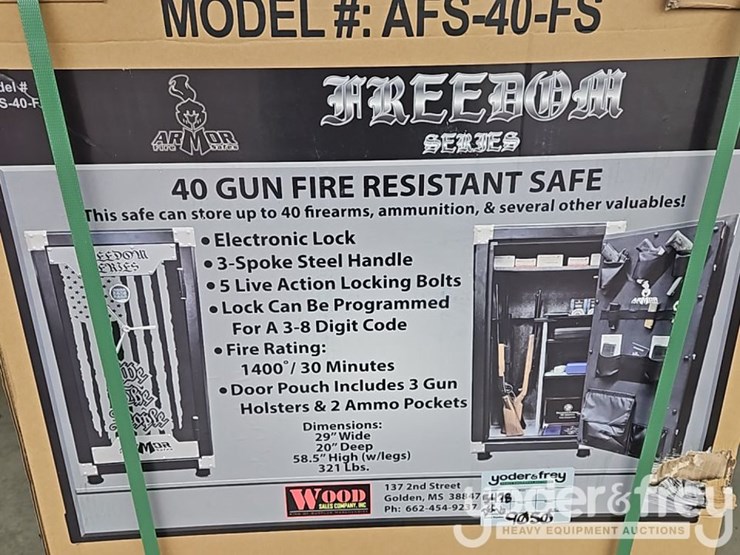 unused-armor-freedom-series-40-gun-fire-safe,-1400-degree-fire-rating,-digital-combination-key-pad-image-3