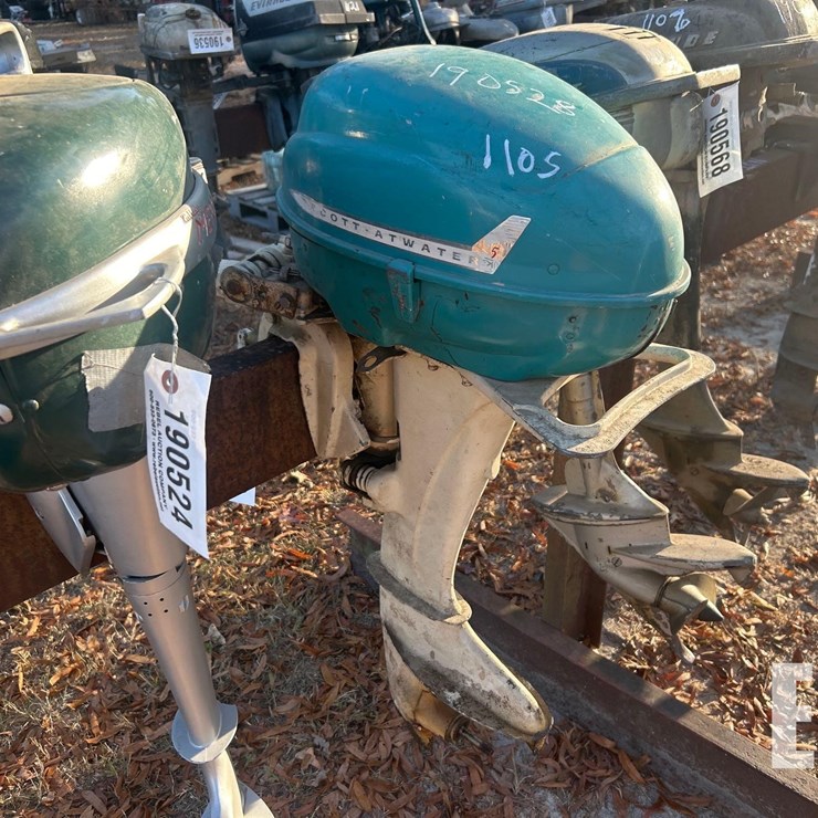 VINTAGE SCOTT - ATWATER 5HP OUTBOARD MOTOR