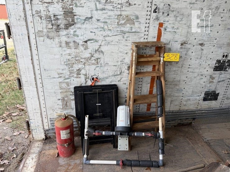 ladder-&-tv-trays-&-fire-extinguisher-image-1