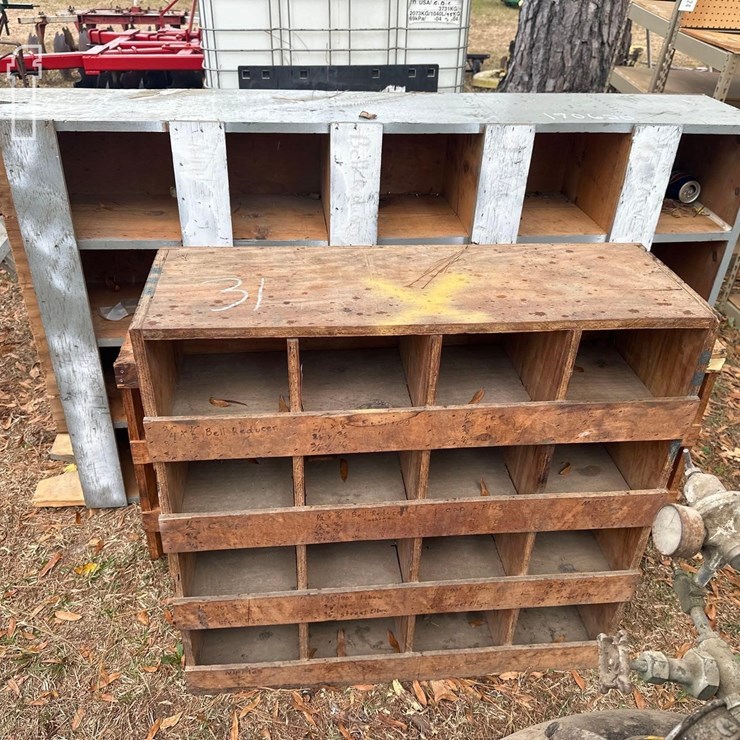 LOT OF PIGEON HOLE CABINETS