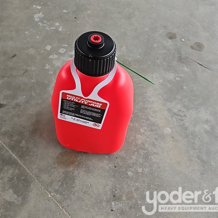 Unused 5 Gal Liquid Utility Jug-Red