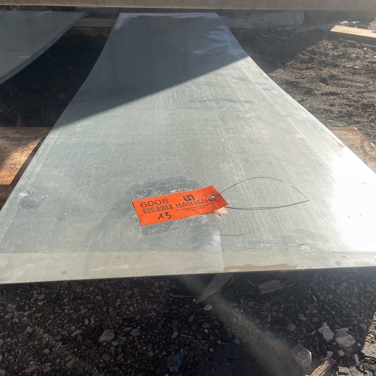 #6008 • (3) Steel Sheet Stock (SHED)