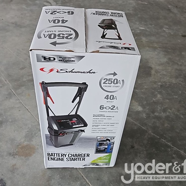 Unused 250 AMP Professional Roll Around Schumacher Wheel Charger 6/12v