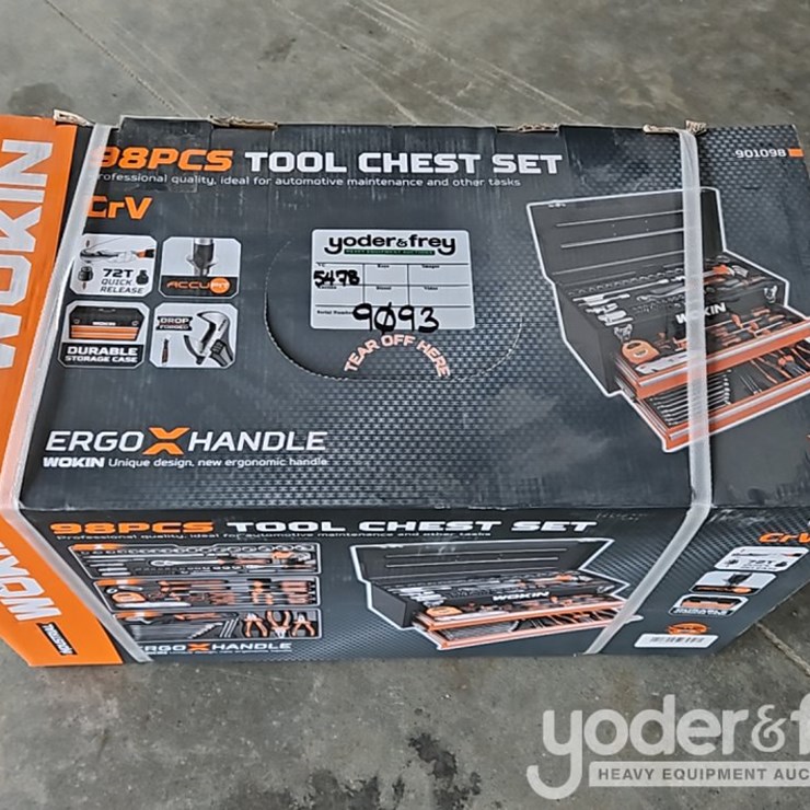 Unused Wokin Tool 98pcs Tool Chest Set