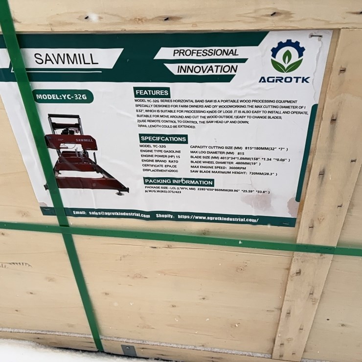 NEW AGT YC-32G SAWMILL WOOD PROCESSING EQUIPMENT