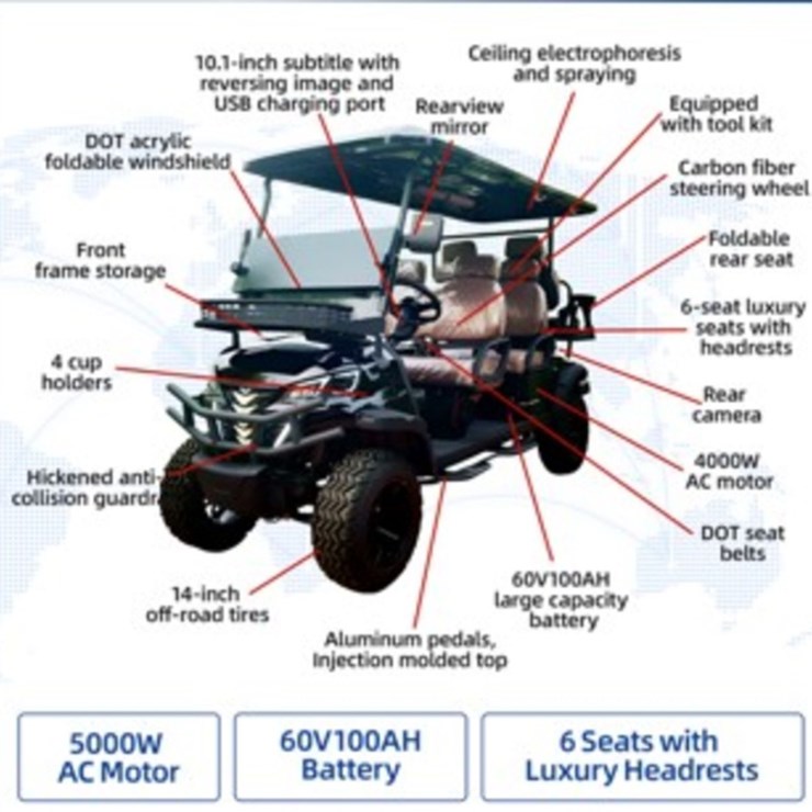 SDLANCH SDLGC100 Electric Golf Cart