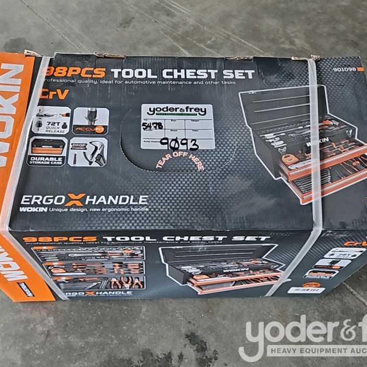 Unused Wokin Tool 98pcs Tool Chest Set