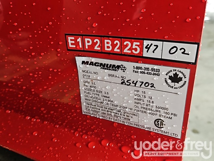 unused-magnum-4000-gold-pressure-washer,-15hp,-electric-start,-12v-system,-diesel-fire-burner-image-25