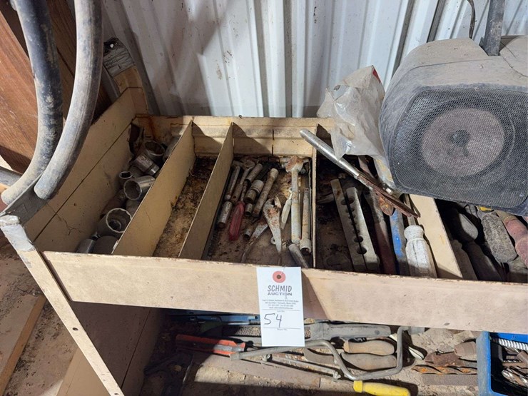 metal-cabinet-with-misc.-tools-and-drill-bits-image-5